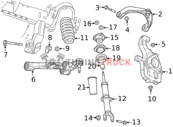 68404036AD Амортизатор передний для RAM 2019-22