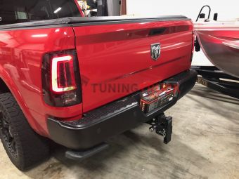 Dodge 13-17 RAM 1500/2500/3500 OLED TAIL LIGHTS (Replaces Factory OEM LED Tail Lights ONLY) - Smoked Lens