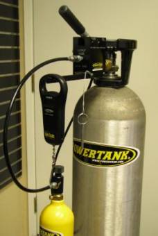 Shifter Fill Station, Shifter Filler valve, Exhaust muffler, Lines, digital scale