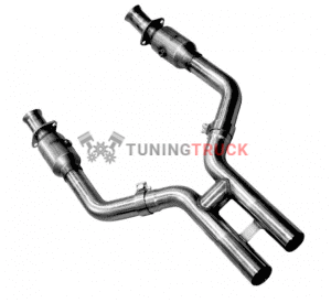 Приемная труба H-Pipe для Mustang GT 5.0L 4V, 2011-2014, 3'' x 2.75''