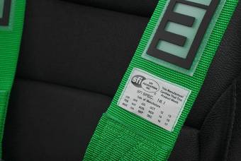 Ремень 5-ти точечный 3" SFI Approved Racing Harness - Green