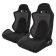 Спортивные сиденья анатомические серии S8 Series V2 Sport Seats - Black Cloth with Grey Microsuede