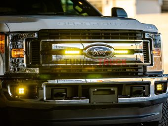 Комплект янтарных противотуманных LED-фар серия Dually SAE PRO 