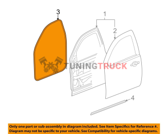 Уплотнитель водительской двери левой передней Chevrolet Tahoe 2007-14  GM 22766409