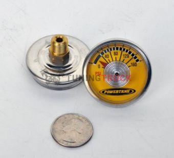 Спиральный плоский манометр 0-160 PSI, виброустойчивый