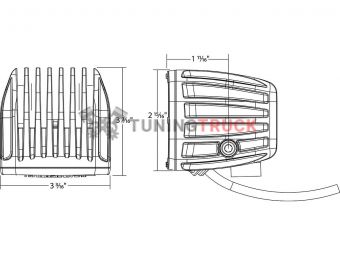 Фары RIGID Dually серия PRO, рабочий свет 