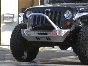 Бампер передний алюминевый для JEEP WRANGLER JK с площадкой под лебёдку