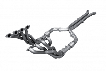 Длиннотрубный выпускной коллектор 1-7/8"×3'' с катализаторами для Cadillac CTS-V, 2016+