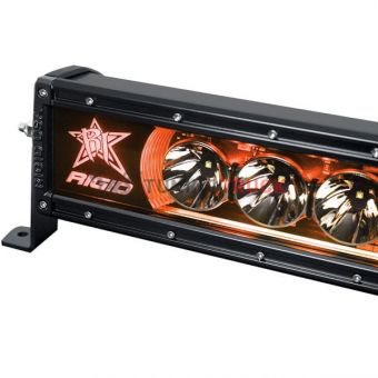 Фара RIGID 20″ Radiance Plus-Серия (9 Светодиодов) - янтарная подсветка 