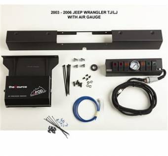 TJ Switch Panel 6 Switch W/Air Gauge 03-06 Wrangler TJ Multi Color sPOD