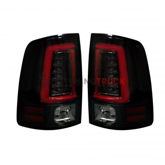 Dodge 13-17 RAM 1500/2500/3500 OLED TAIL LIGHTS (Replaces Factory OEM LED Tail Lights ONLY) - Smoked Lens