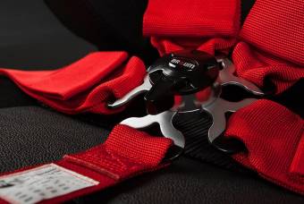Ремень 5-ти точечный 3" SFI Approved Racing Harness - Red