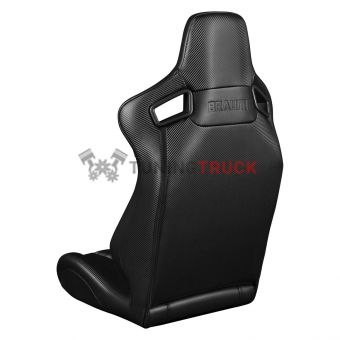 Спортивные сиденья анатомические серии Elite-X Series Fixed Back Sport Seat - Black Leatherette (Black Stitching)