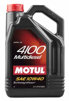 5 л MOTUL 4100 MULTIDIESEL 10W-40 для дизельных и турбодизельных двигателей, изготовленное по технологии Technosynthese®