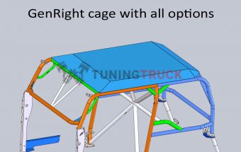 Каркас безопасности для Jeep TJ от GenRight