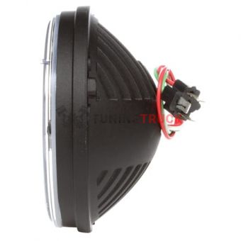 Фара головного света круглая 7", два диода, 12-24В, поликарбонатное стекло