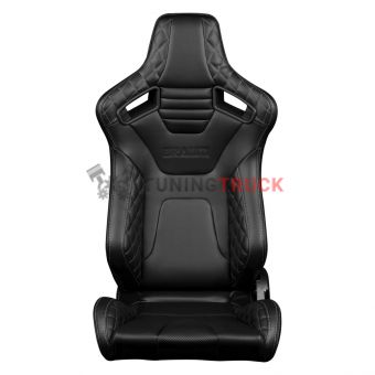 Спортивные сиденья анатомические серии Elite-X - чёрные с серой строчкой