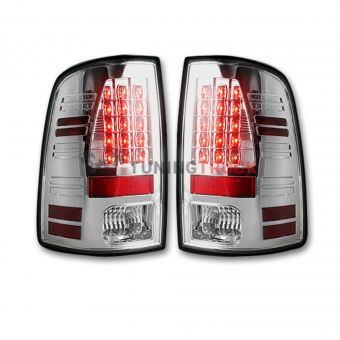 Dodge 09-14 RAM 1500 & 10-14 RAM 2500/3500 OLED TAIL LIGHTS (Replaces Factory OEM Halogen Tail Lights) - Clear Lens