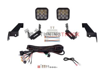 Комплект LED-модулей SS5 Pro CrossLink на бампер Jeep Wrangler, водительский свет