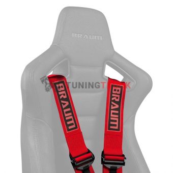 Ремень 6-ти точечный 3" FIA Certified Racing Harness - Red