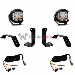 Комплект LED фар LP4 для бампера Jeep Wrangler JL, с подключением к панели управления