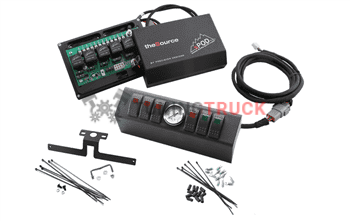 JK Switch Panel 6 Switch W/Air Gauge 07-08 Wrangler JK Multi Color sPOD