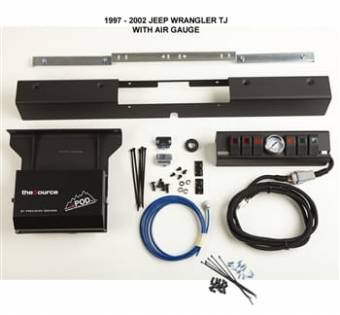 TJ Switch Panel 6 Switch W/Air Gauge 97-02 Wrangler TJ Blue sPOD