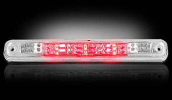 GMC & Chevy 94-98 CK Sierra & Silverado (Fits Reg & Crew Cab Only) - Red LED 3rd Brake Light Kit w/ White LED Cargo Lights - Clear Lens