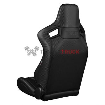 Спортивные сиденья анатомические серии Elite-X - чёрные с серой строчкой