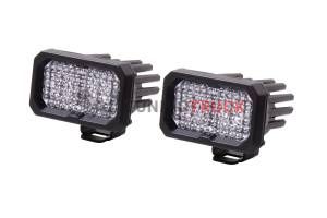 Комплект LED-фары SS2 Pro с янтарной подсветкой, рабочий свет