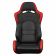 Спортивные сиденья анатомические серии S8 Series V2 Sport Seats - Black and Red Leatherette