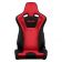 Чёрно/Красные спортивные сиденья анатомические серии Venom Sport Seats 