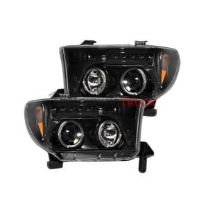 Toyota Tundra & Sequoia 07-13 PROJECTOR HEADLIGHTS - Smoked / Black