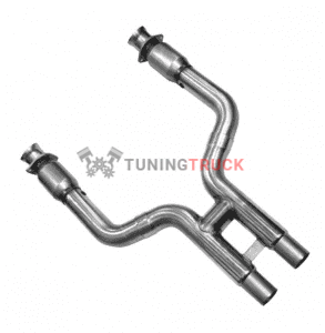 Приемные трубы H-Pipe для Ford Shelby GT500 с кат. Green, 3'' x 2.75''