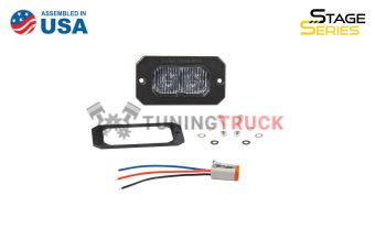 Врезной противотуманный белый LED-модуль SS2 Sport SAE с белой подсветкой