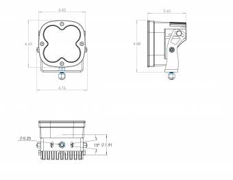Комплект светодиодных фар (Wide Cornering) серии XL Pro