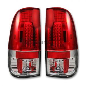 Ford Superduty F250HD/350/450/550 08-16 LED TAIL LIGHTS - Red Lens