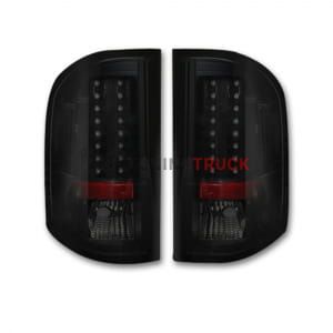 Chevy Silverado 07-13 Single-Wheel & 07-14 Dually & GMC Sierra 07-14 (Dually Only) 2nd GEN Body Style LED TAIL LIGHTS - Smoked Lens