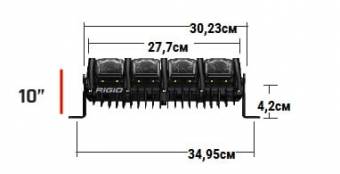 Фара RIGID Adapt™ 10", адаптивный свет (28 светодиодов) 