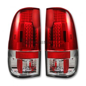 Ford Superduty F250HD/350/450/550 08-16 LED TAIL LIGHTS - Red Lens