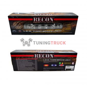 GMC & Chevy 07-13 Sierra & Silverado (2nd GEN) - Red LED 3rd Brake Light Kit w/ White LED Cargo Lights - Clear Lens