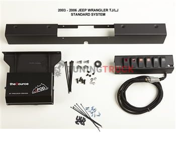 TJ Switch Panel 6 Switch Dual 03-06 Wrangler TJ Blue sPOD