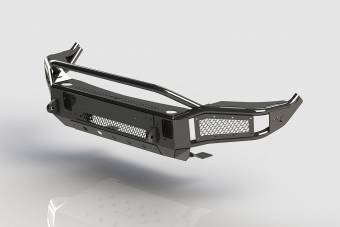 Передний силовой бампер BMS Alfa для Dodge Ram 2009-18, покрытие Raptor