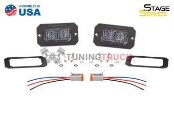 Врезные противотуманные LED-модули SS2 Sport SAE с белой подсветкой