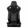 Спортивные сиденья анатомические серии Elite-X Series Sport Seats - Black Diamond (Double White Stitching / White Piping)