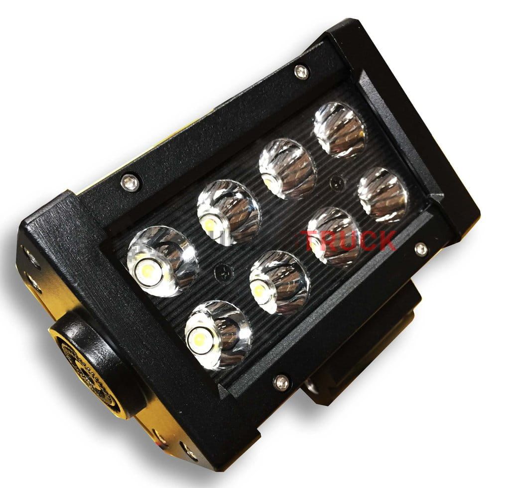 5" Light Bar 24W Spot 3W LED Black