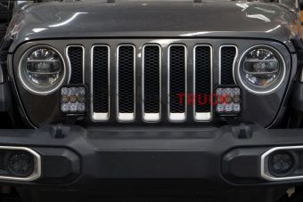 Комплект LED-модулей SS5 Pro CrossLink на бампер Jeep Wrangler, водительский свет