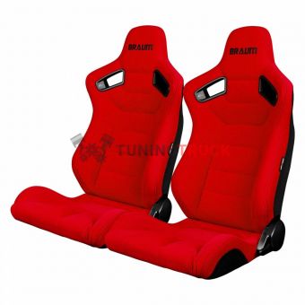 Спортивные сиденья анатомические серии Elite Series Sport Seats - Red Cloth (Black Stitching)