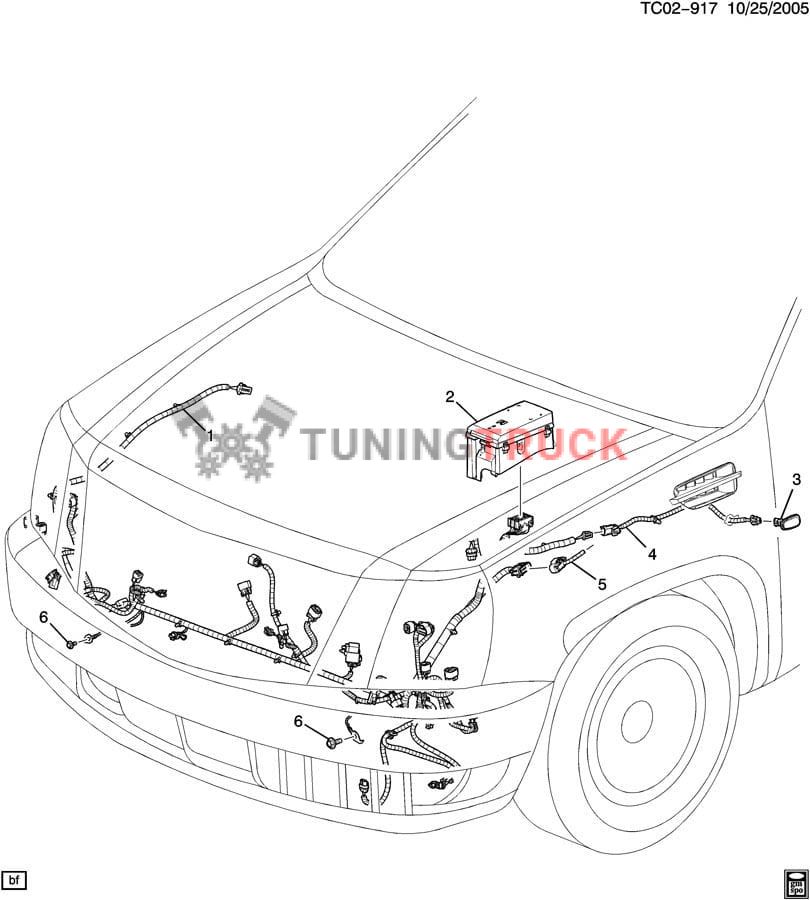 Комплект проводки для Cadillac Escalade 2007-14 для установки LED оптики Hella