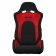 Спортивные сиденья анатомические серии S8 Series V2 Sport Seats - Black Cloth with Red Microsuede
